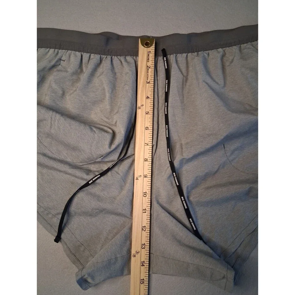 Nike Dri-FIT Running Shorts Gray Athletic Gym Workout Shorts Size XXL